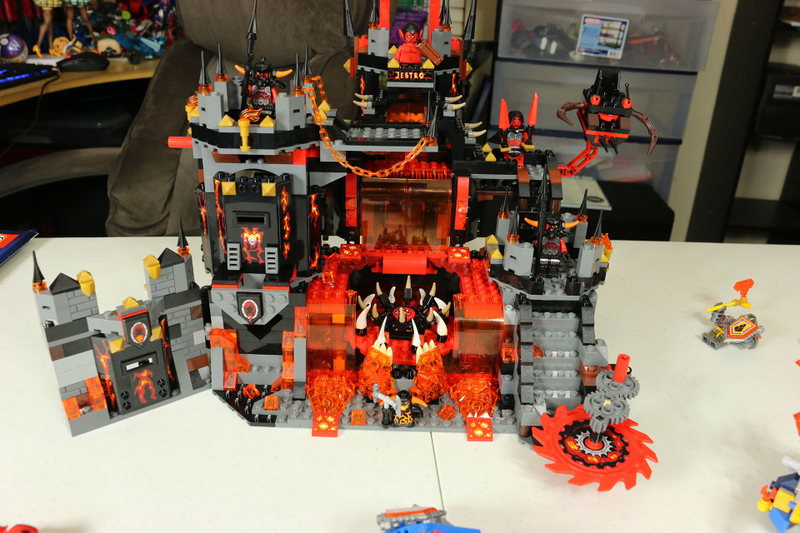 Illustration for article titled Toy Time Builds Lego Nexo Knights' Volcano Lair